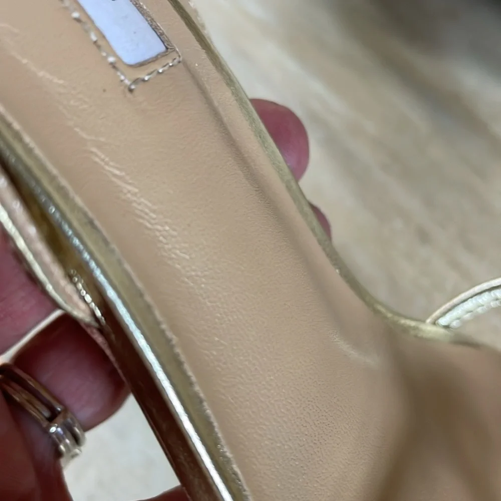 Tony Bianco Gold Strappy Sandals - Picture 7 of 9